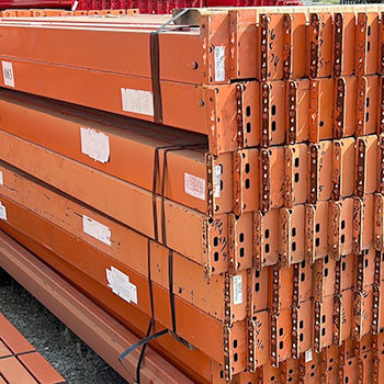 96" x 4 3/4" Used Teardrop Pallet Rack Beam- New Style - 101715