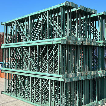 42" x 168" Used Teardrop Pallet Rack Upright- Old Style - 107801