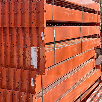 96" x 6" Used Teardrop Pallet Rack Beam- Punch Style - 230377