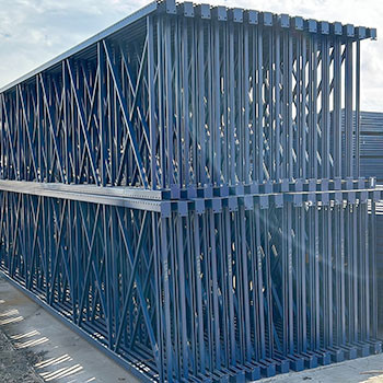 60" x 336" Used Teardrop Pallet Rack Upright- Old Style - 230482