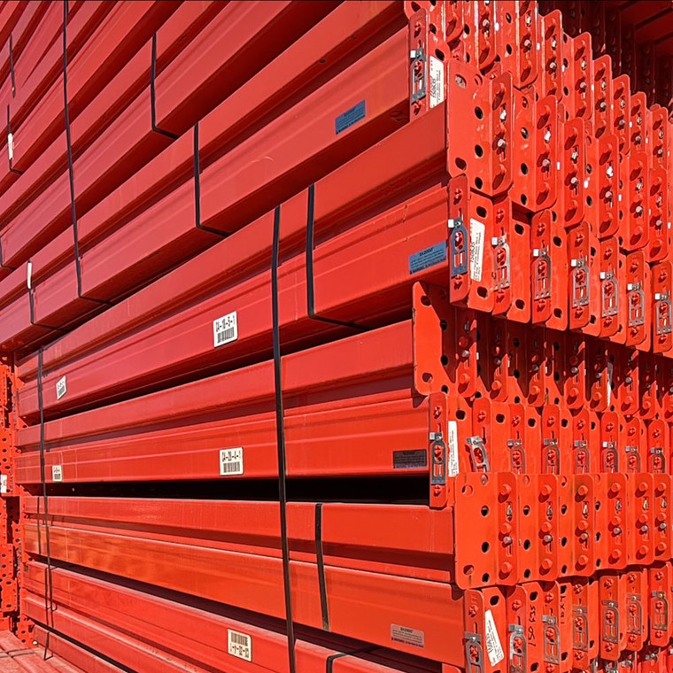 96" x 4" Used Teardrop Pallet Rack Beam- Old Style - 150635