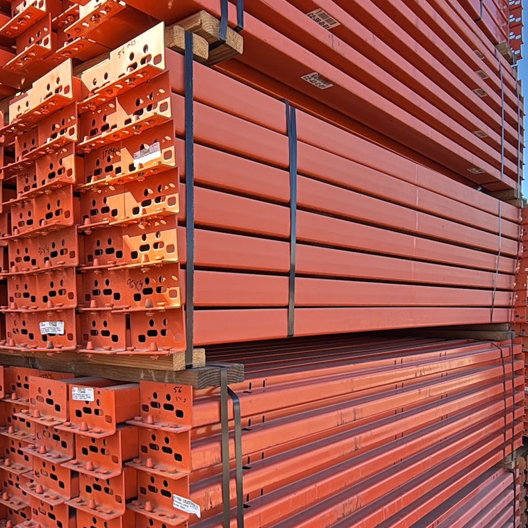 96" x 4" Used Teardrop Pallet Rack Beam- Old Style - 170446