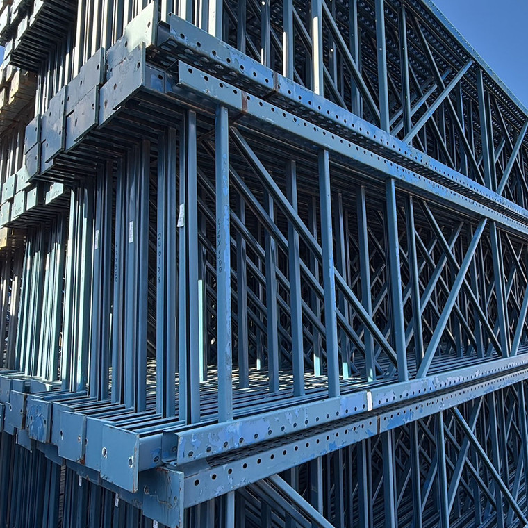 42" x 300" Used Teardrop Pallet Rack Upright- Old Style - 240198