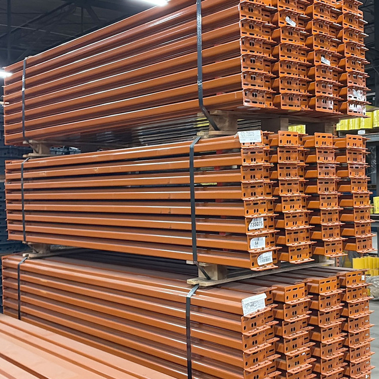 108" x 4 5/8" Teardrop Pallet Rack Beam- New Style - 109550