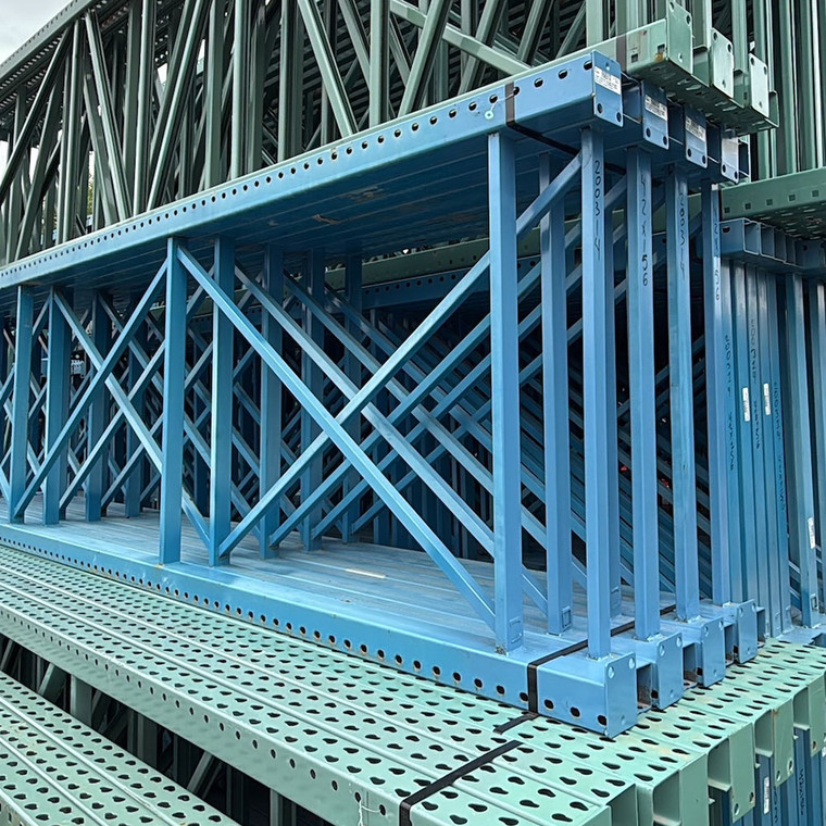 42" x 156" Used Teardrop Pallet Rack Upright- Old Style - 200314