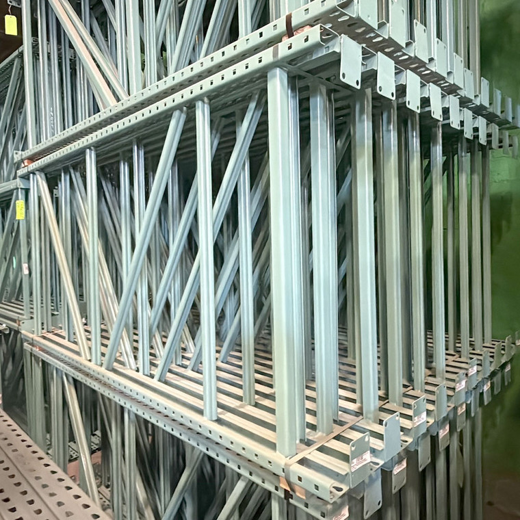 42" x 96" Reconditioned Teardrop Pallet Rack Upright- Old Style - 210100