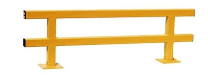 29.5"H x 8'L Guard Protective Barrier with Double Rail - DS 700228