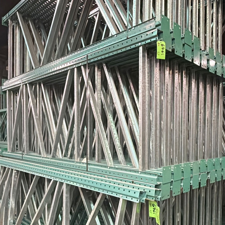 42" x 120" Used Teardrop Pallet Rack Upright- Old Style - 240345