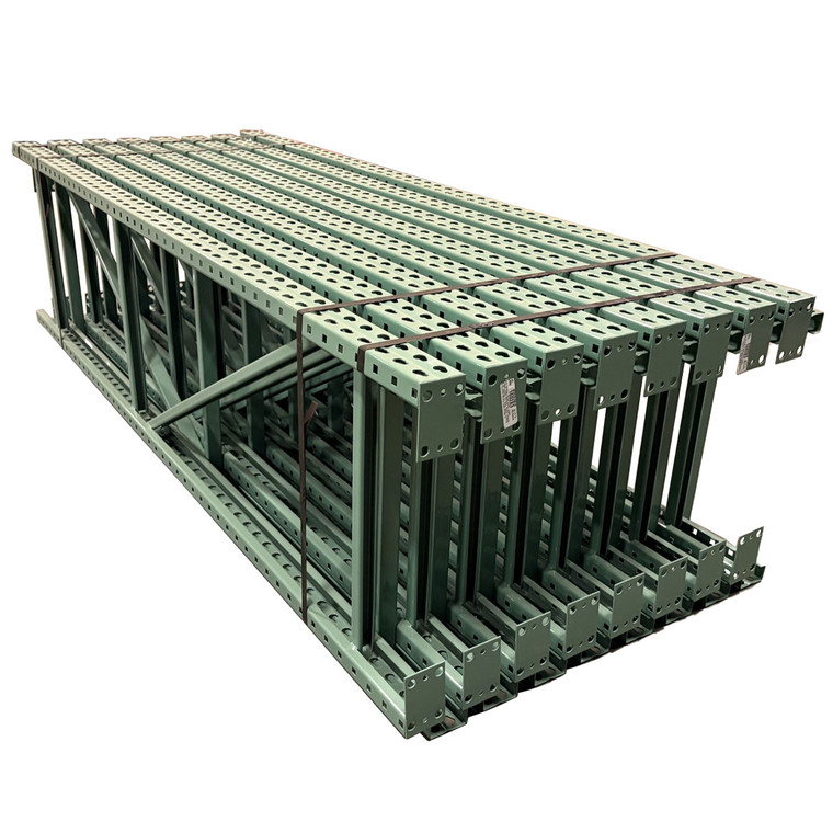 24" x 96" Teardrop Pallet Rack Upright, Old Style - 160283