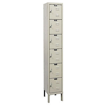 12"W x 18"D x 78"H 6-Tier Box Locker-1-Wide, KD - DS 705100