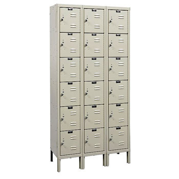 36"W x 18"D x 78"H 6-Tier Box Locker-3-Wide, KD - DS 705101