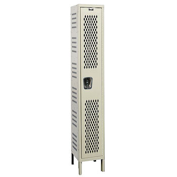 12"W x 18"D x 78"H Single Tier Heavy-Duty Ventilated Locker- 1-Wide, KD - DS 705200