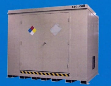 Hazmat Locker/Building (12) 55-Gal Drums - DS 701284