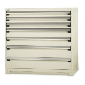 48"x27"x46" Wide-Profile Drawer Cabinet- 7 Drawers- Gray - 5613527P