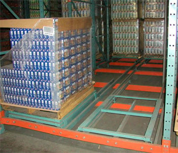 192" x 96" New Pushback Rack System- 24 Pallet Positions - 199057SY