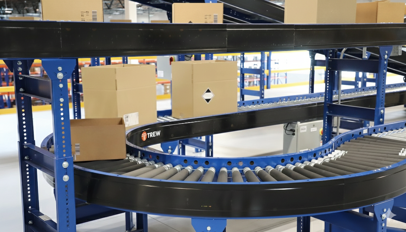 MDR conveyor with multiple levels and directions