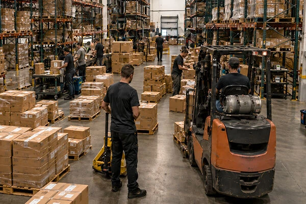 Manual process with a bottleneck