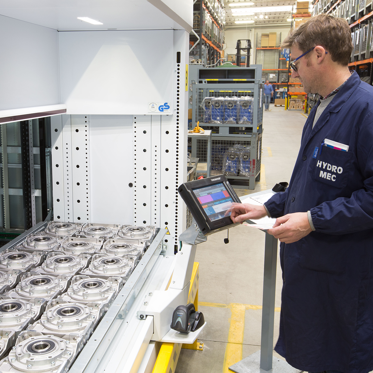 Technition inspects industrial parts inside VLM trays