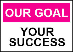 Sign on WH1&rsquo;s customer service goals, reading &ldquo;Our Goal: Your Success&rdquo;