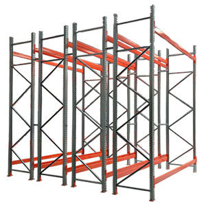 Example of double deep racking systems.