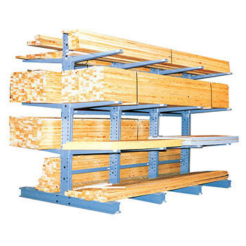 Section of double sided cantilever rack