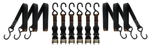 1" X 14' DURABLE RATCHET STRAPS / 6 PACK