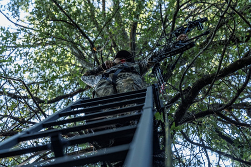 Big Game Warrior Pro Ladder Stand - 1-Man 16 ft - Double D Hunting