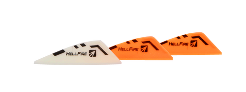 NAP Hellfire 2 Inch Vanes, White and Orange (36 Pack)