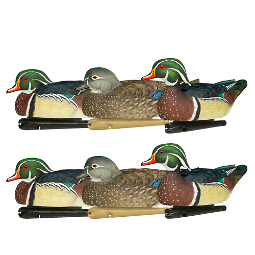 Avian-X TopFlight Wood Ducks - 6 Floating Decoys - image 2