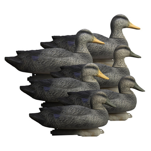 Higdon Battleship Black Duck Decoys - 6 Pack