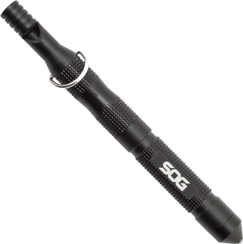 SOG Flint Safety Tool with Fire Starter and Glass Breaker - Black Anodized