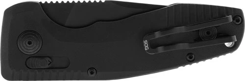SOG SOG-TAC AU Compact 2.94" Plain Edge Tanto Knife - Black