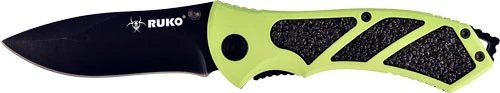 Ruko 3.25" Folding Knife - Green Handle