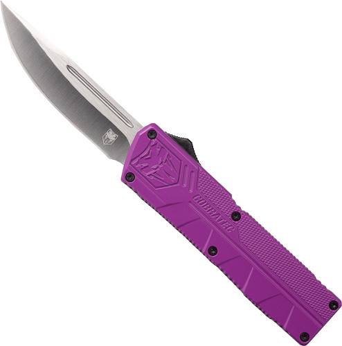 Cobratec Lightweight 3.25" Drop Point OTF Knife - Purple