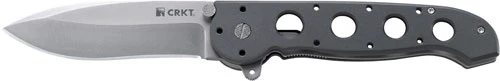 CRKT M21-04G 3.875" Deep Bellied Spear Point Folding Knife with AutoLAWKS - Black / G10