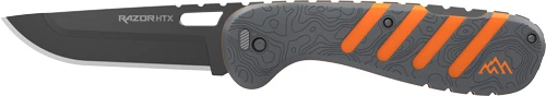 Outdoor Edge Razor HTX 3.5" Folding Knife with Blade Pod - Gray/Orange
