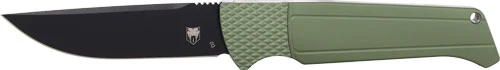 Cobratec Viper 3.12" D2 Automatic Folding Knife - OD Green/STN, Black Blade