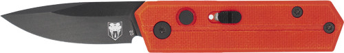 Cobratec Stinger 1.9" D2 Side Button Folding Knife - Red/Black
