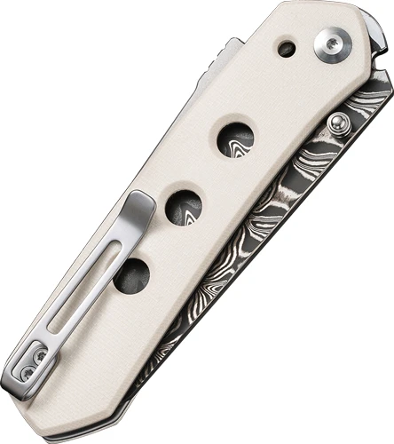CIVIVI Vision FG 3.54" Damascus Knife - Ivory G10