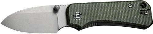 CIVIVI Baby Banter 2.34" Knife - Green Micarta / Gray Stonewash