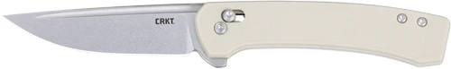 CRKT Q Compact 3.05" Plain Edge Crossbar Lock Knife - Sand