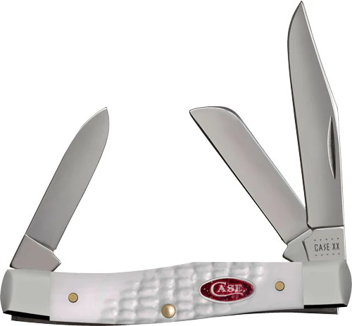 Case Sparxx Medium Stockman Pocket Knife - White Synthetic Standard Jig