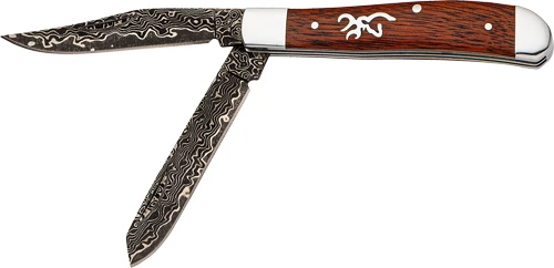 Browning Stormy Pass 3" Damascus Trapper Knife