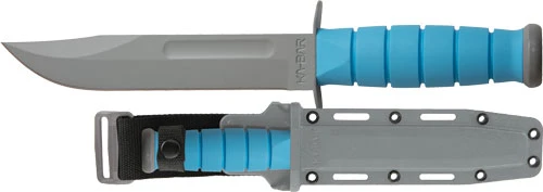 Ka-Bar USSF Space-Bar Knife 7" Fine Edge with Sheath - Black/Blue