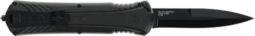 Smith & Wesson M&P 3.5" Single Edge Spear Point OTF Knife - Black/Grey