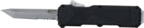 Smith & Wesson M&P H.R.T. 3" Tanto OTF Knife with M&P 2.0 Texture - Stainless/Black
