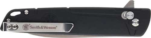 Smith & Wesson 24/7 3.25" Crossbar Gentleman Folding Knife - Stainless/Black