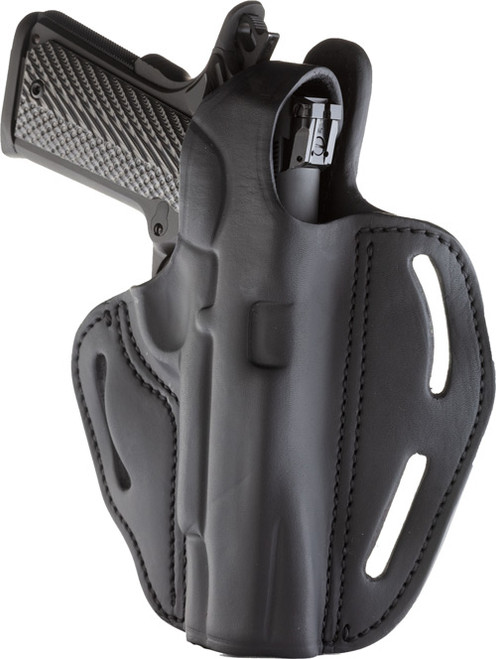 1791 Gunleather BHX Thumb Break OWB Belt Holster, 1911 Frame 4-5", Right Hand, Black