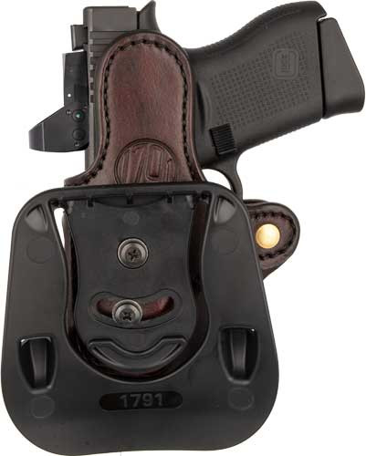 1791 Gunleather PDHC Paddle Holster, Sig P365 & Similar, Optic Ready, Right Hand, Signature Brown