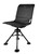 360 SILENT SWIVEL BLIND CHAIR / BLACK
